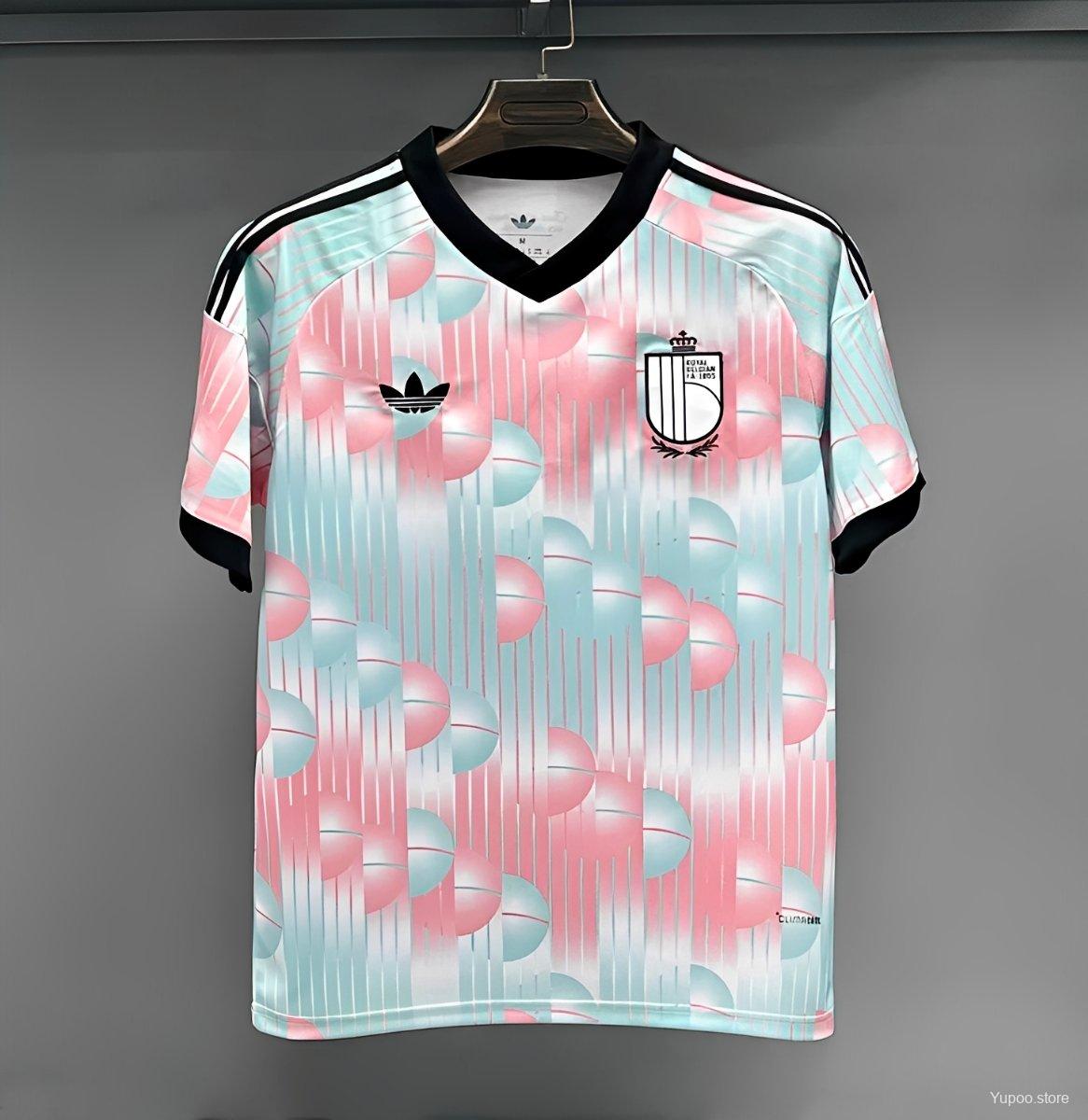Camiseta de fútbol Bélgica 2026 VISITANTE MANGA CORTA VERSION FAN